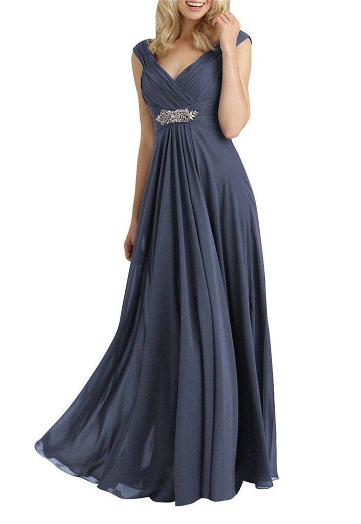 Elegant Mother of The Bride Dresses - Long Formal Evening Gowns with V-Neck for Weddings, Bridesmaid Dresses | Perfect for Weddings, Galas, and Special Occasions