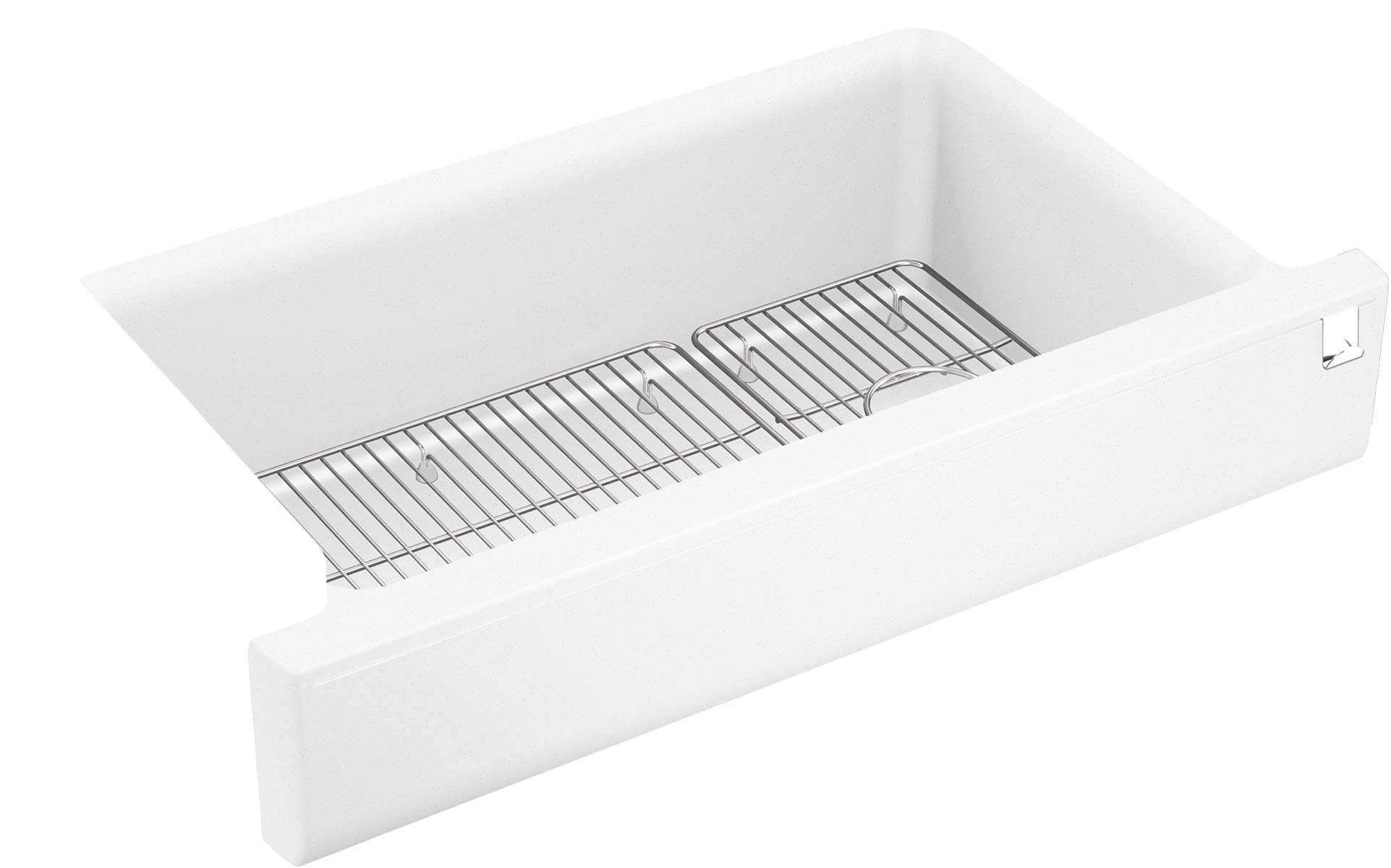 KOHLER Cairn Undermount Single-Bowl Farmhouse Kitchen Sink - Stainless Steel 33