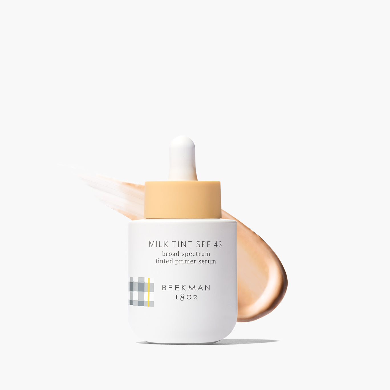 SPF 43 Tinted Primer Serum with Milk Tint - Lightweight Moisturizing Face Makeup Base for Daily Sun Protection & Flawless Coverage - Perfect for Work, Date Night & Outdoor Activities