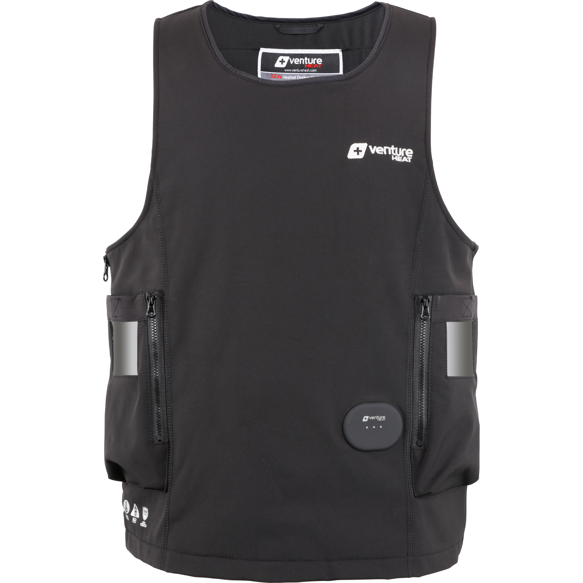 Venture Heat Pro Heated Dive Vest for Scuba Diving - 12V Battery Powered Thermal Underwater Gear for Cold Water Spearfishing & Winter Surfing