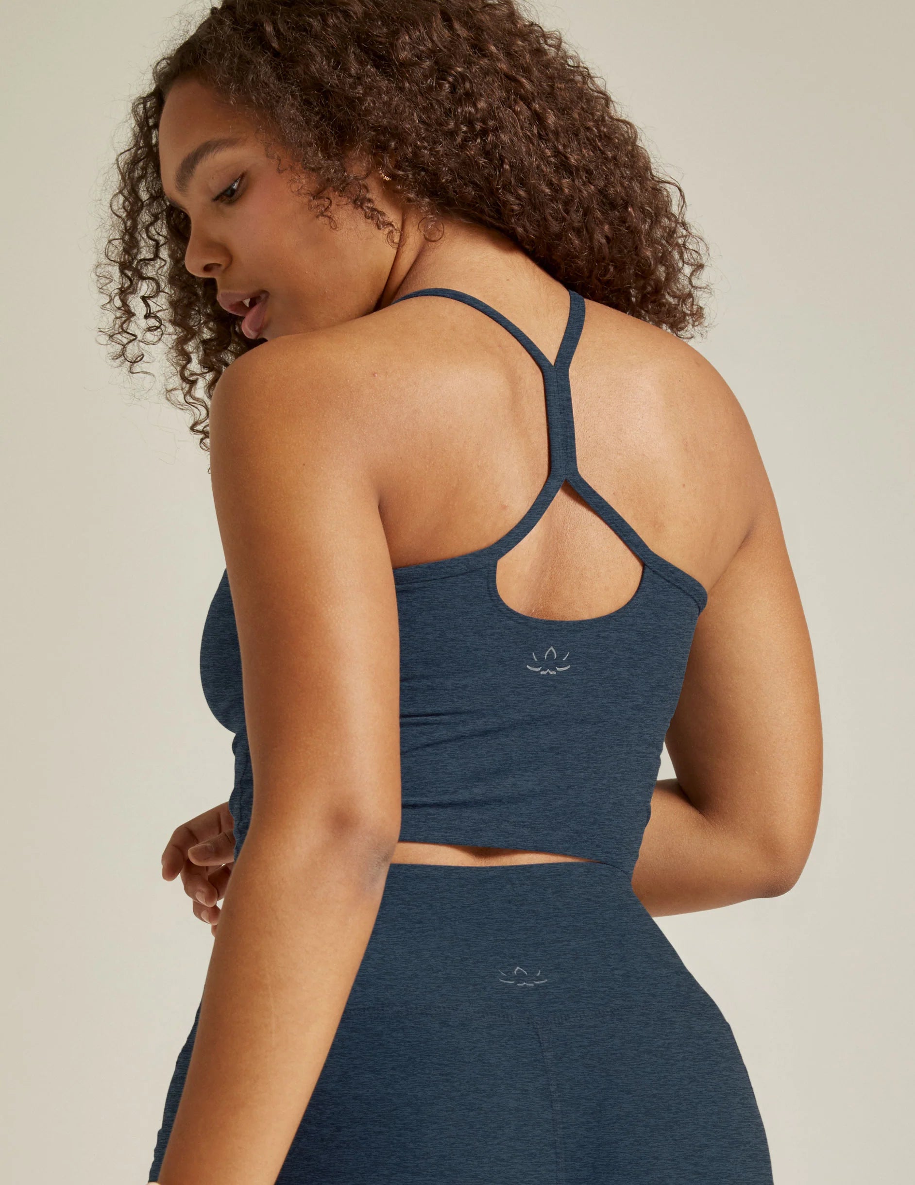 Beyond Yoga Spacedye Slim Racerback Cropped Tank Top for Women - Soft Stretchy Workout & Lounge Wear - Perfect for Yoga, Gym & Casual Outfits
