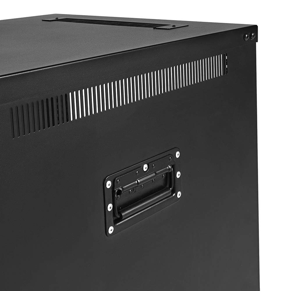 NavePoint 12U Portable Server Rack with Wheels - Adjustable 19-Inch Network Rack Open Frame for IT Equipment, Telecom & A/V - Heavy Duty 132lbs Capacity, Up to 22.6