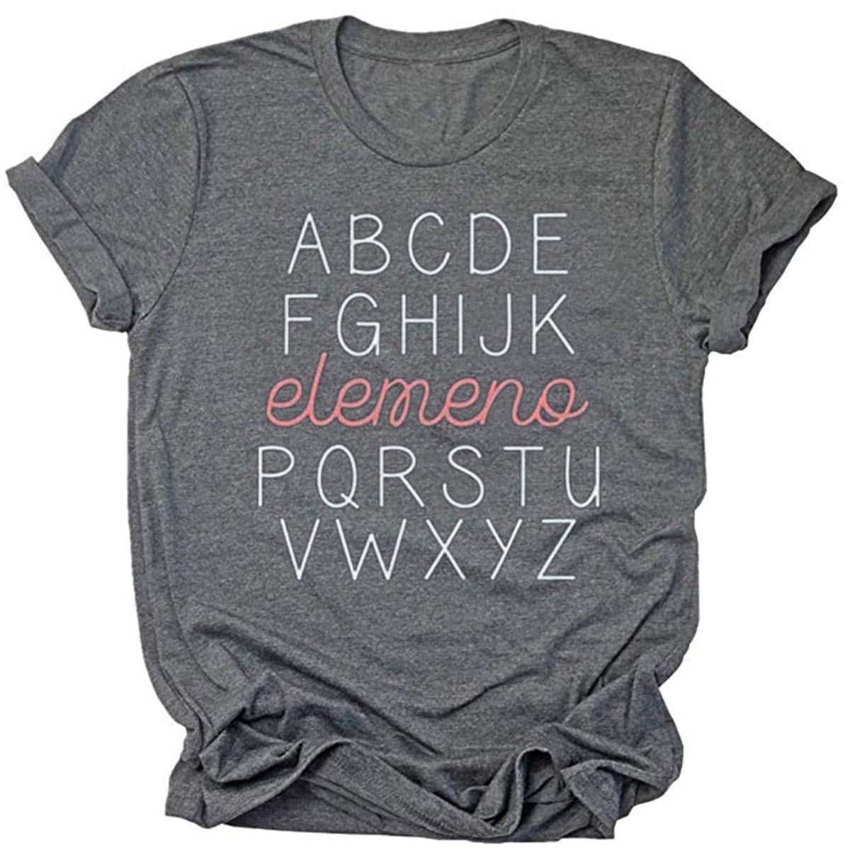 Beopjesk Women's Funny Teacher Shirts - Inspirational Graphic Short Sleeve Summer T-Shirts for Educators - Perfect for Classroom, Teacher Appreciation Week & Back to School