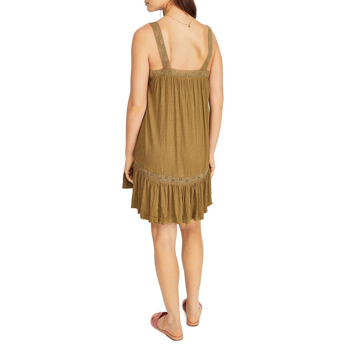 Free People Sweet Thing Tunic Dress - Women's Boho Floral Print Tunic Top (Size 4-6, Moss Green) | Perfect for Summer Festivals, Beach Vacations & Casual Outings