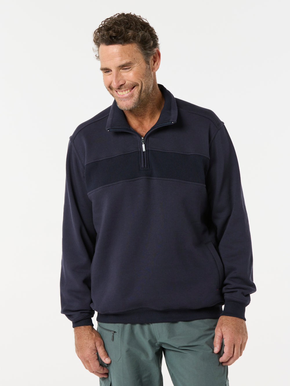 Zed Snowy Mountain Fleece Half Zip Pullover - Warm & Comfortable Outdoor Jacket for Hiking, Camping, and Winter Activities