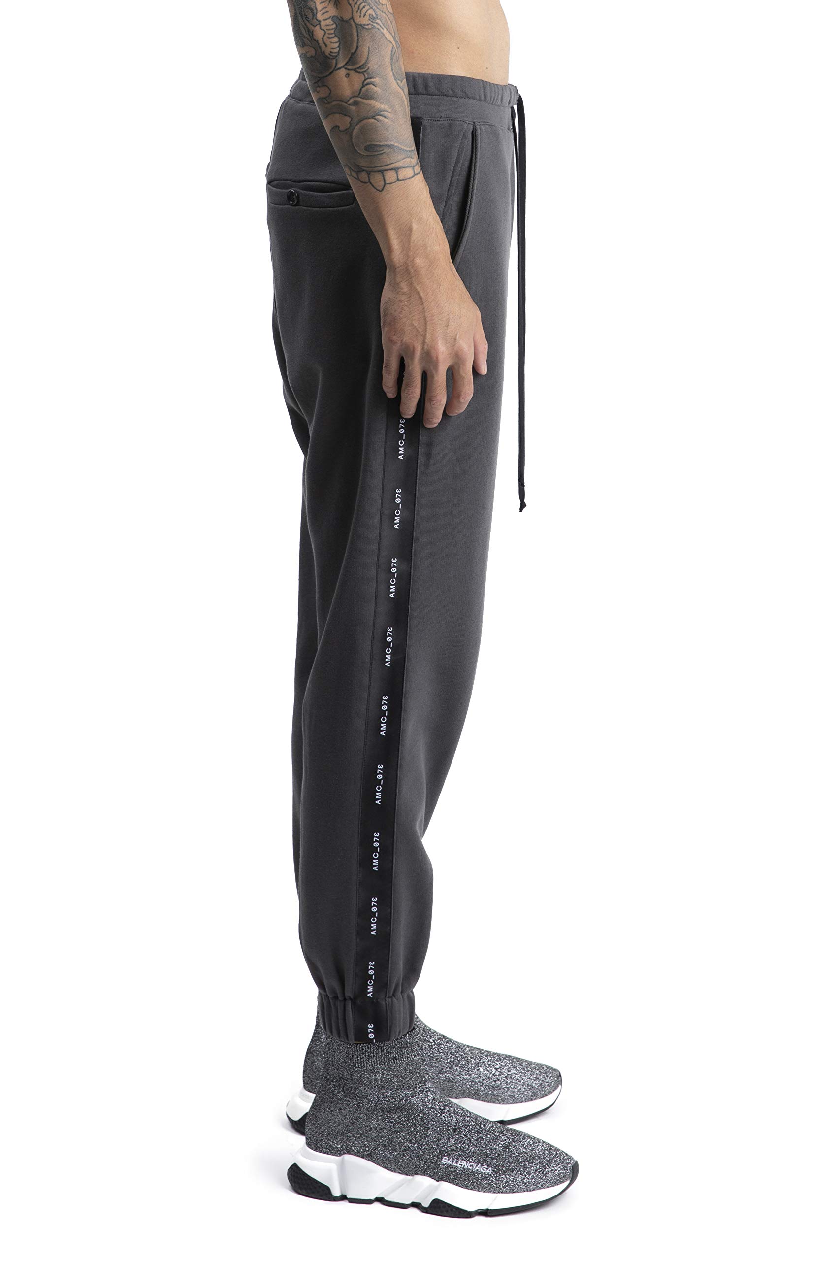 A.M. Couture Men's Logo Jogger Pants & Sweatshirt Set - Gray XL | Casual Streetwear Outfit for Gym, Lounge & Everyday Wear