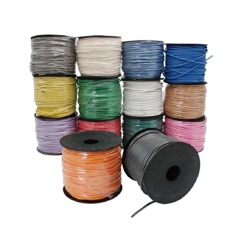 100m PVC Vinyl Welding Cable - Soft Ground Welding Rod for PVC in White, Gray, Orange, Red, Yellow, Blue (Color: PVC Yellow 100m) - Ideal for Electrical Repairs, DIY Projects, and Industrial Applications