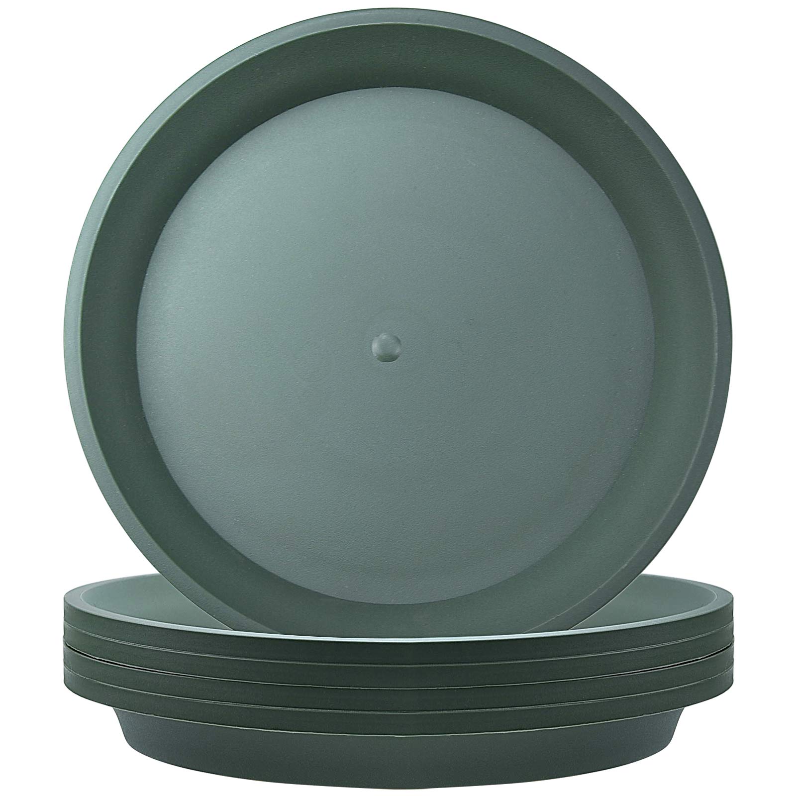 5 Pack Heavy Duty 8 Inch Round Plant Saucers - Durable Drip Trays for Indoor & Outdoor Plants - Perfect for Potted Plants, Garden Beds, and Balcony Gardening