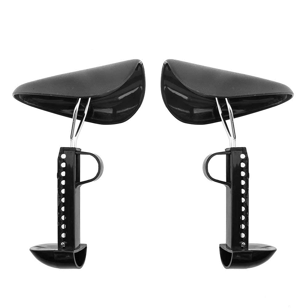 Adjustable Plastic Shoe Tree Stretchers for Men - Sneaker Shoe Trees with Length Adjustment (10-Pack, Black) | Travel Shoe Organizers & Sneaker Care for Daily Use, Storage & Shoe Maintenance
