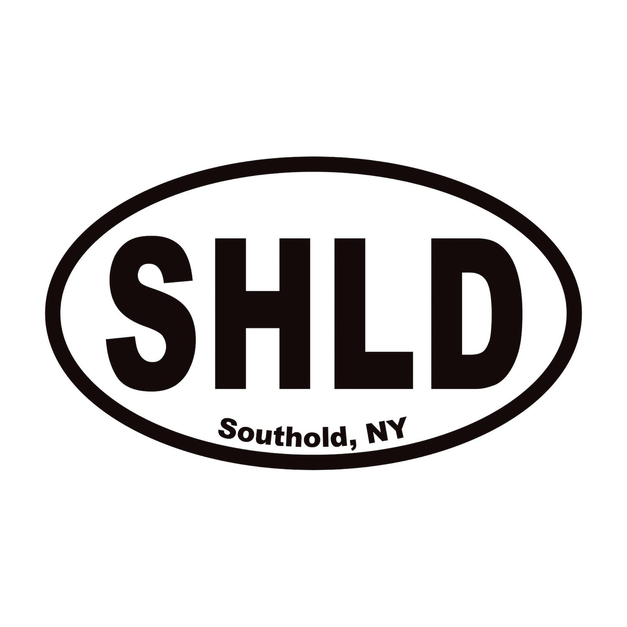 Southold NY SHLD Euro Oval Sticker - Durable Vinyl Car Bumper Decal for Cars, Trucks & Laptops - Perfect for Travel Enthusiasts & Local Pride Display