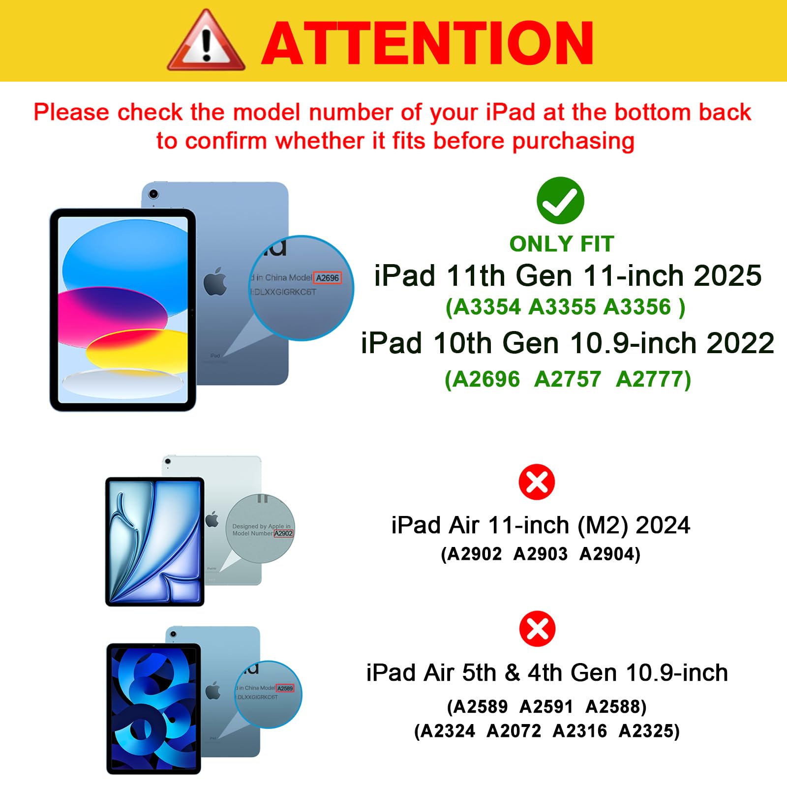 ProCase 360° 4-Way Privacy Screen Protector for iPad 11th Gen (2025) 11