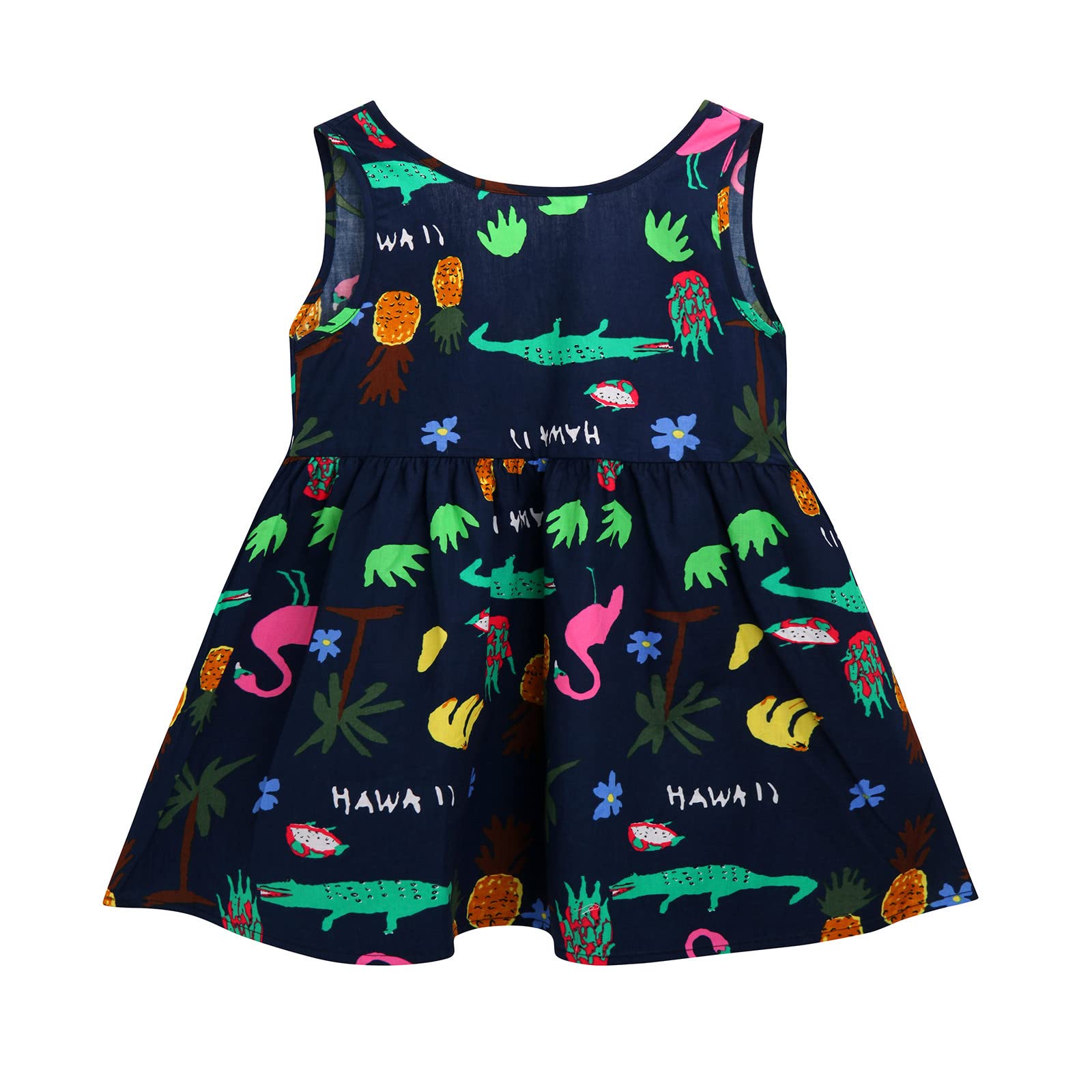 1-6 Years Girls' Animal Print Princess Toddler Dress - Sleeveless Red Skirt for Baby & Kids | Perfect for Birthday Parties, Photo Shoots & Casual Wear