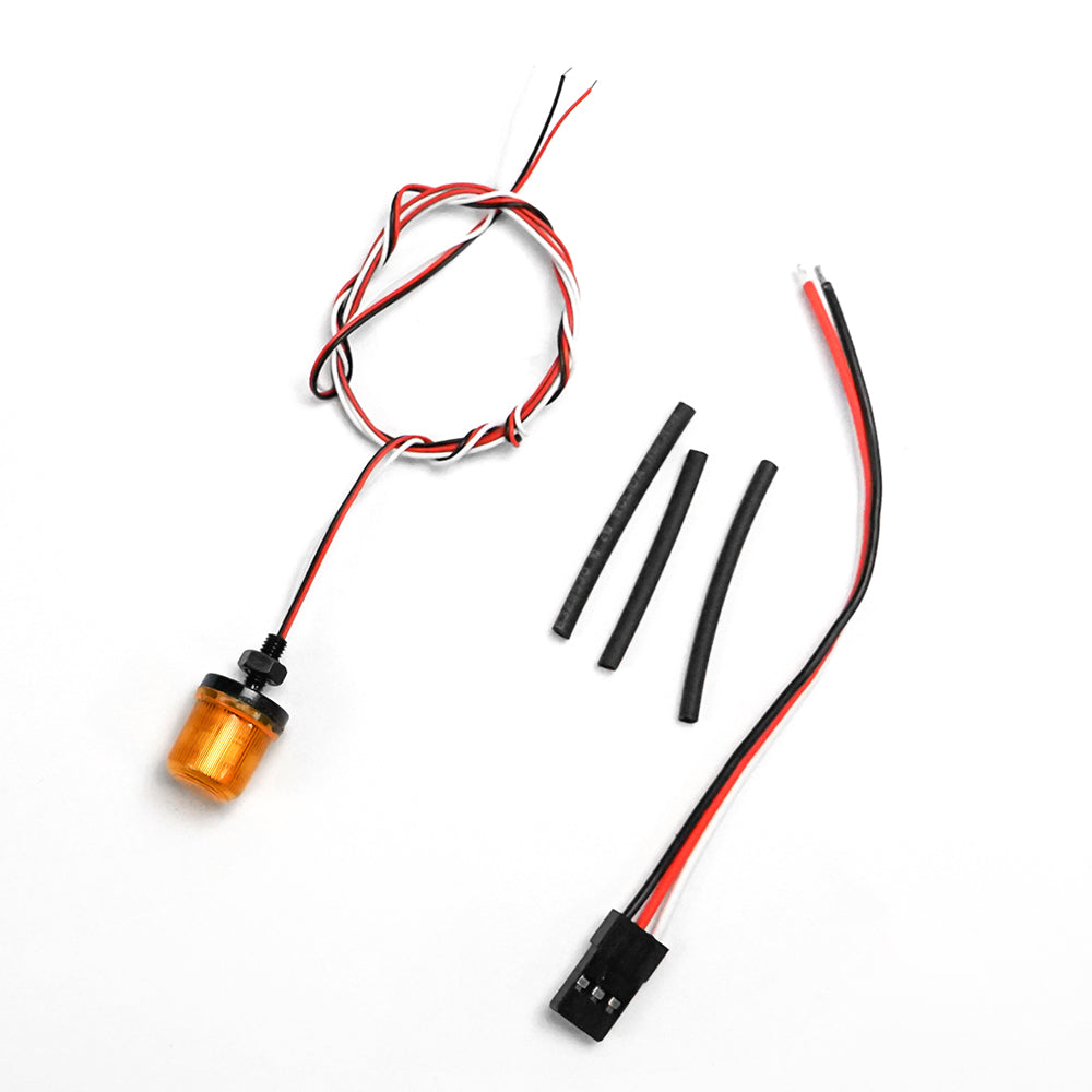 Universal Rotating Warning Light Spare Part for TAMIYA RC Tractor Truck & Radio Controlled Dumper Trailer - DIY Installation | Perfect for RC Construction Vehicles, Emergency Simulation & Off-Road Models
