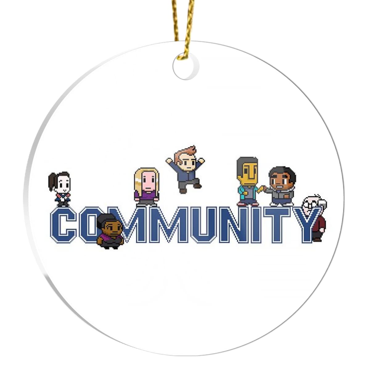 Christmas Tree Ornaments - Festive Acrylic Holiday Decor with Xmas Characters for Home, Party & Community Decorations | Perfect for Hanging on Trees, Gifts & Holiday Events