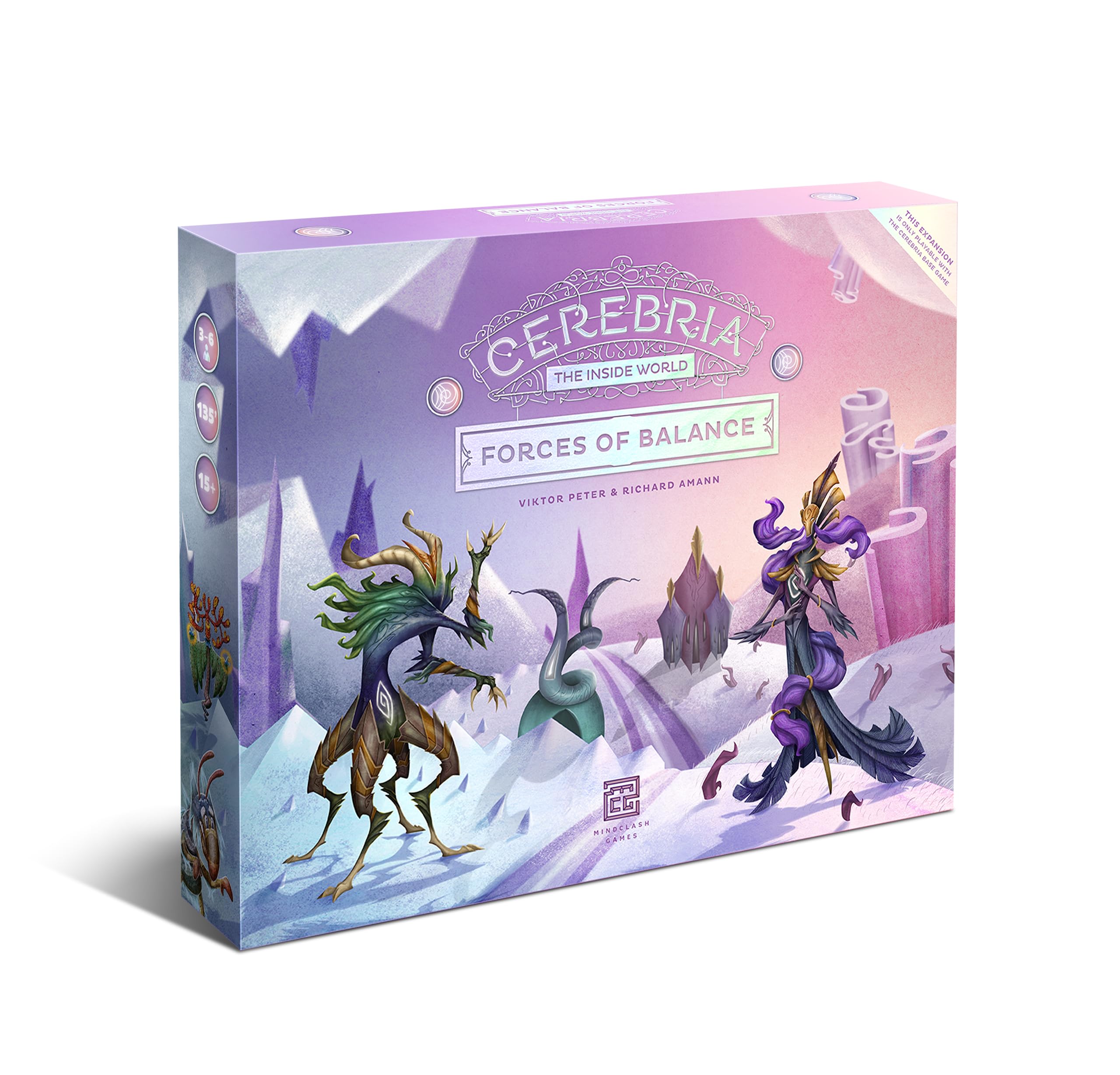 Cerebria: Forces of Balance - Mindclash Games Board Game Expansion for 3-6 Players | 60-120 Min Strategy Game for Family Game Night | Teens & Adults Ages 15+ | Perfect for Party Gatherings & Strategy Game Enthusiasts