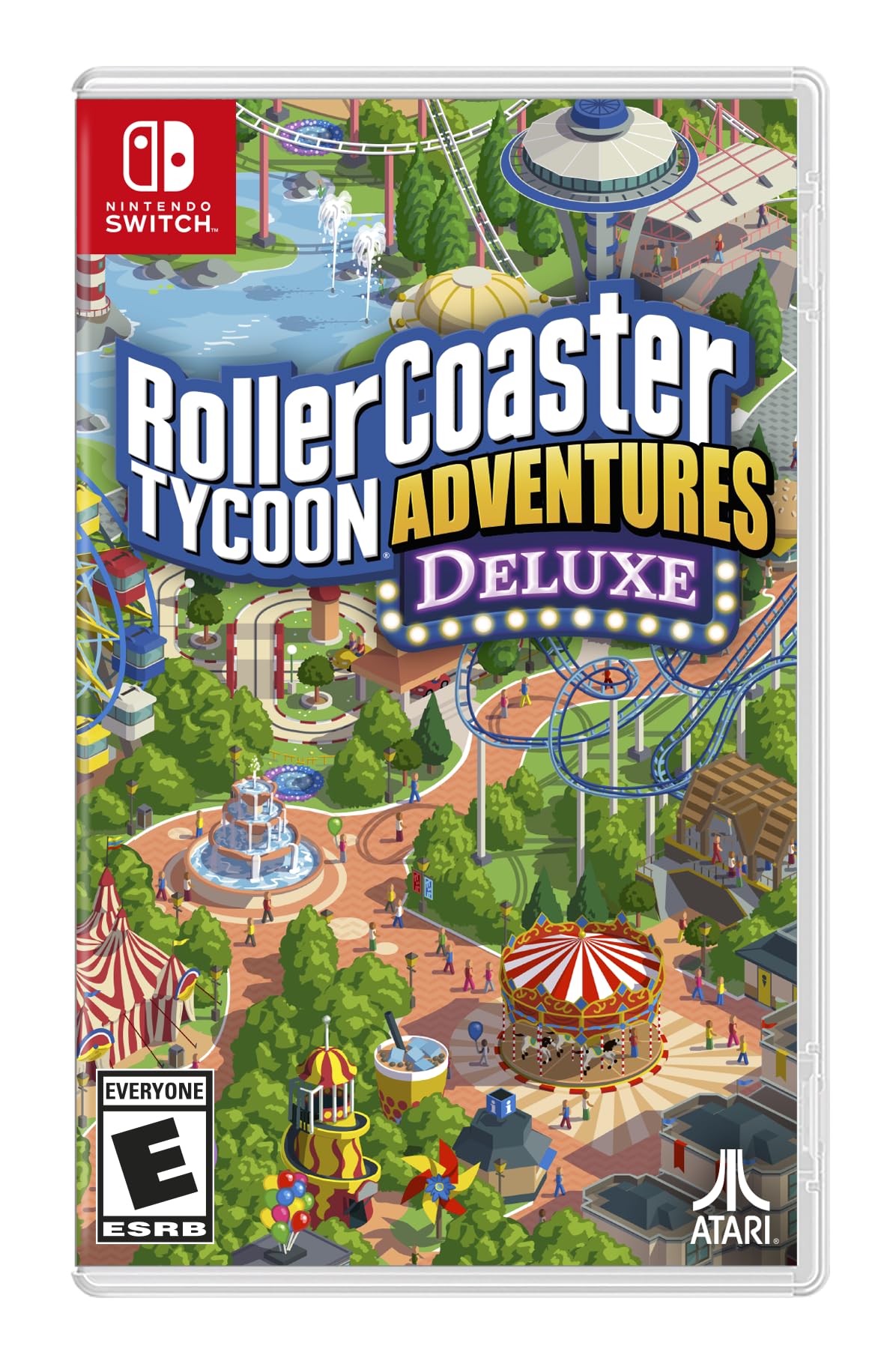 RollerCoaster Tycoon Adventures Deluxe - Nintendo Switch Game | Theme Park Simulation & Strategy | Perfect for Family Game Night & Travel Entertainment