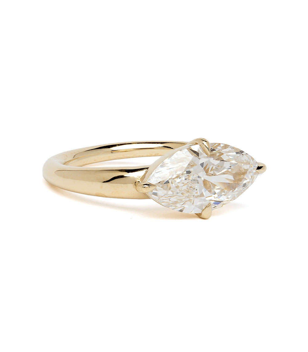 Exquisite Sloane Marquise Diamond Engagement Ring - 14K White Gold Wedding Band for Women, Perfect Proposal Gift & Anniversary Jewelry (Ideal for Romantic Proposals, Weddings & Special Occasions)