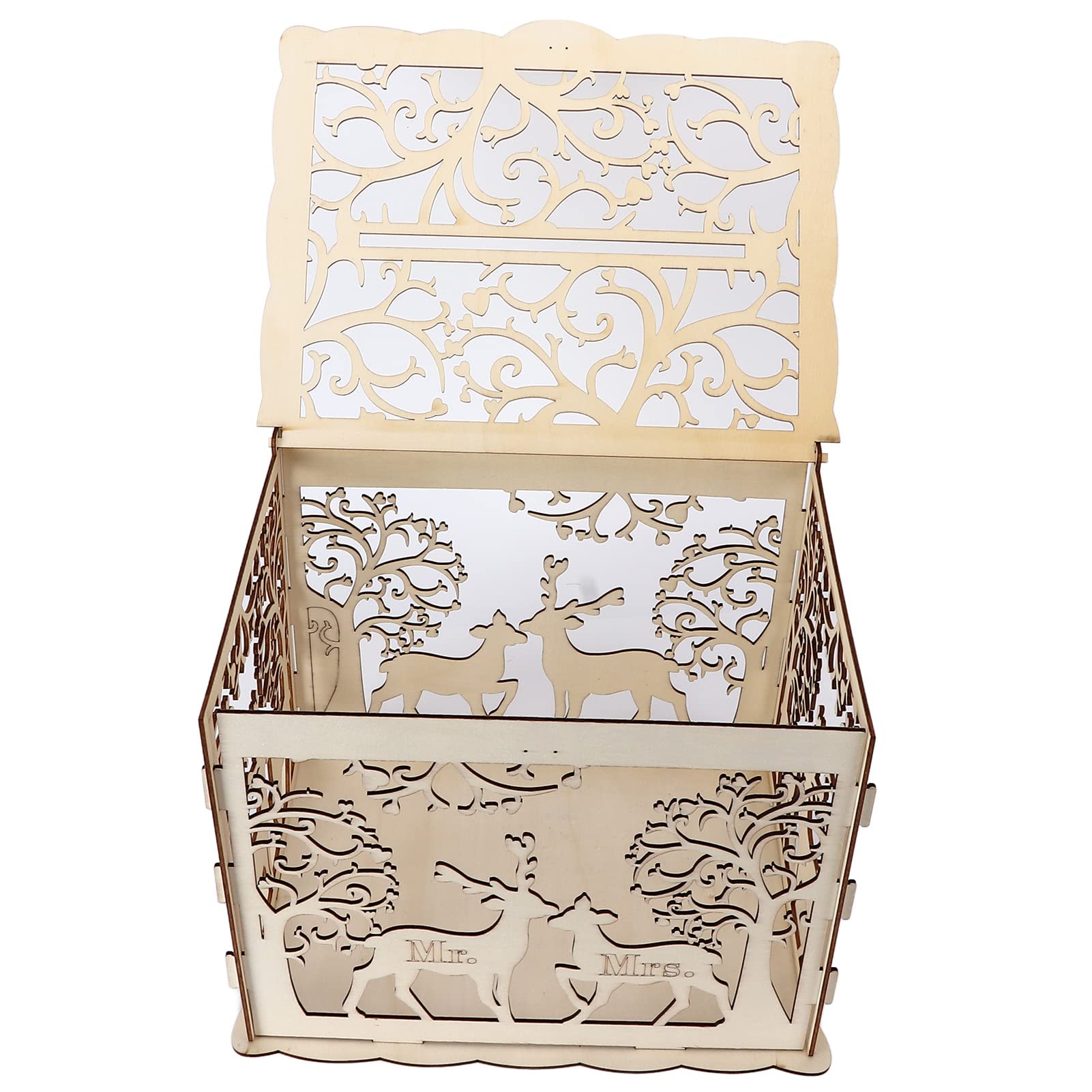 Elegant Wedding Card Box - Durable Multi-Purpose Gift Holder for Wedding Receptions, Bridal Showers & Donation Ceremonies | Perfect for Guest Cards, Money Gifts & Keepsakes