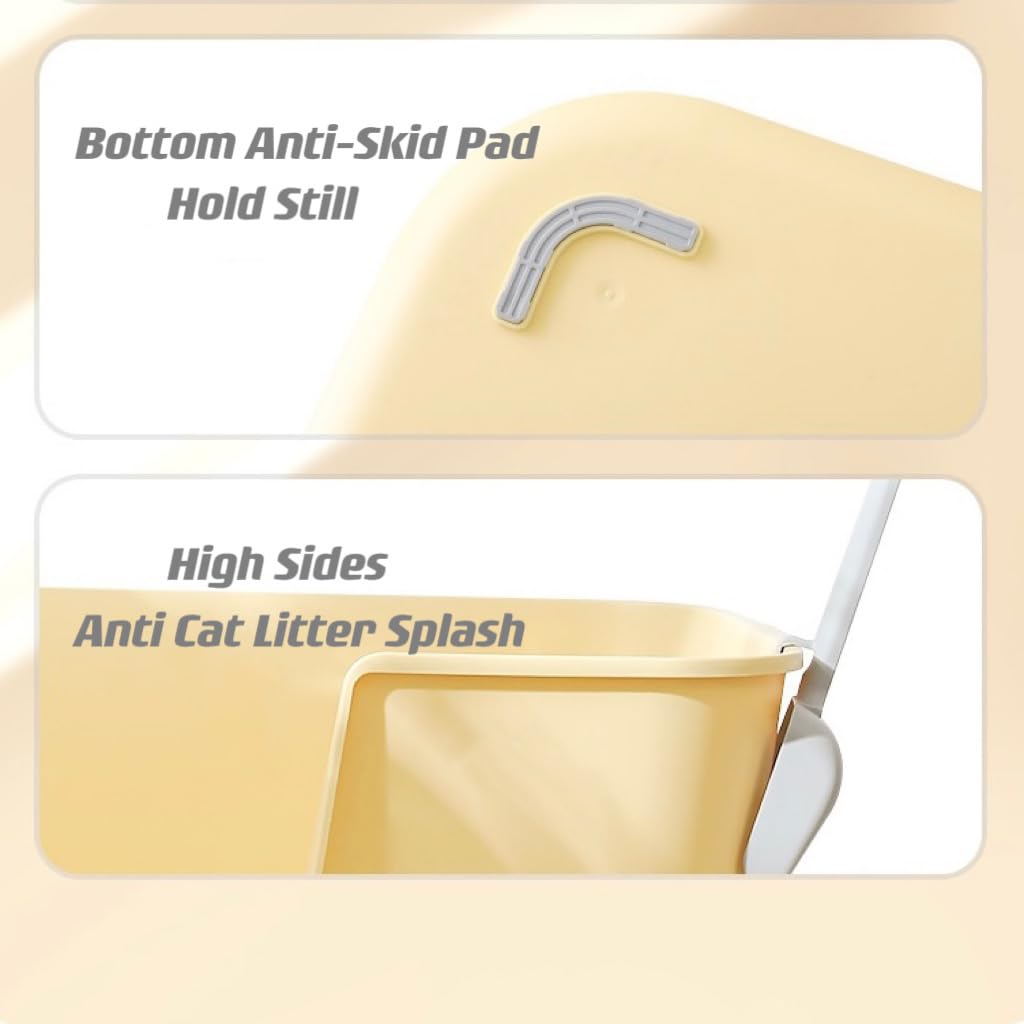 Extra Large Cat Litter Box with High Sides - 24.6
