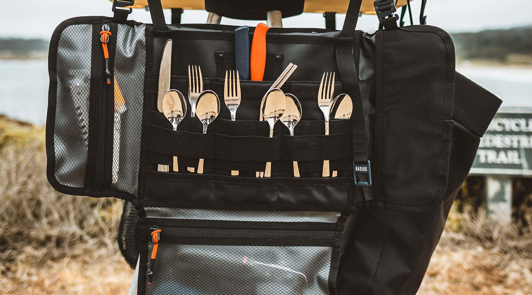 Compact Camp Kitchen Organizer for Outdoor Cooking - Portable Storage Solution for Camping, Hiking & Picnics - Perfect for Small Spaces & RV Travel