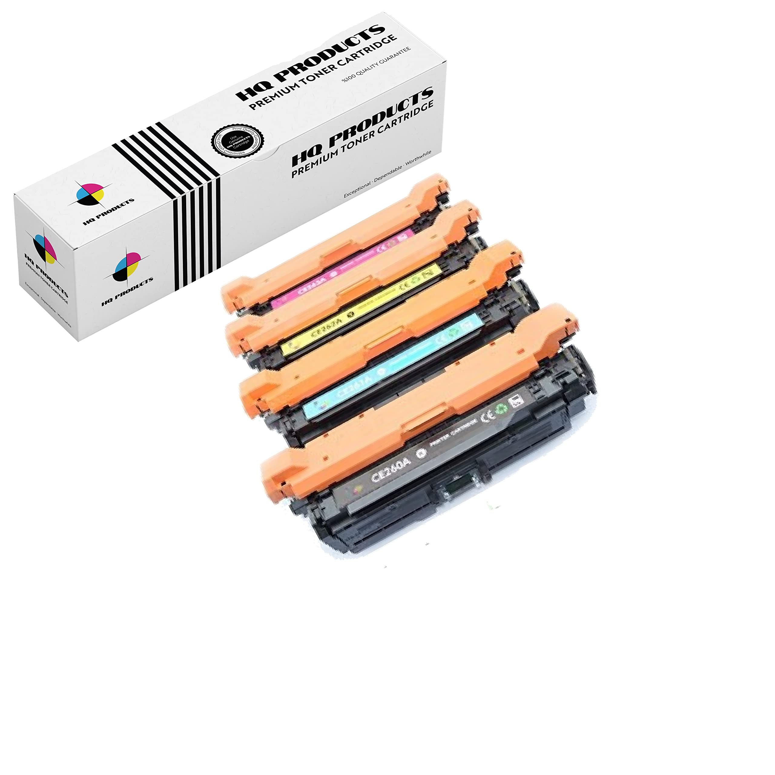 High-Quality Compatible Black, Yellow, Cyan, Magenta Toner Cartridges for HP CE260 & 647A - Replacement for HP Color LaserJet CP4025N & CP4525N Printers | Ideal for Office Documents, Business Reports & Color Printing Needs