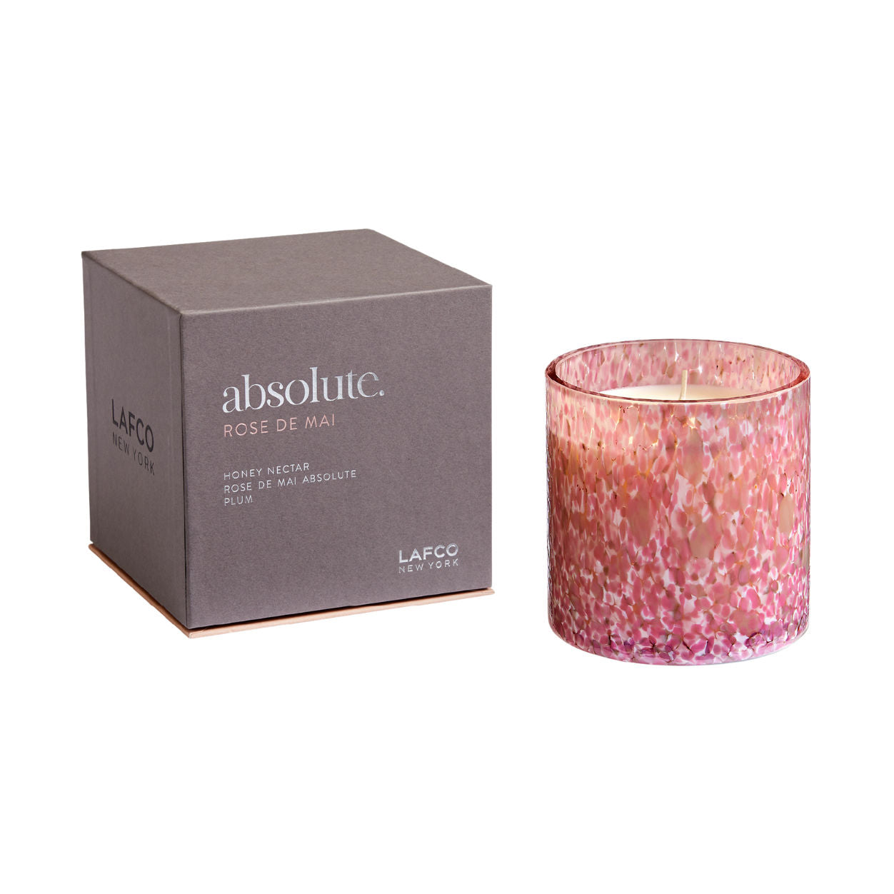 Absolute Rose de Mai Scented Candle - Premium Luxury Home Fragrance for Relaxation, Spa & Romantic Ambience