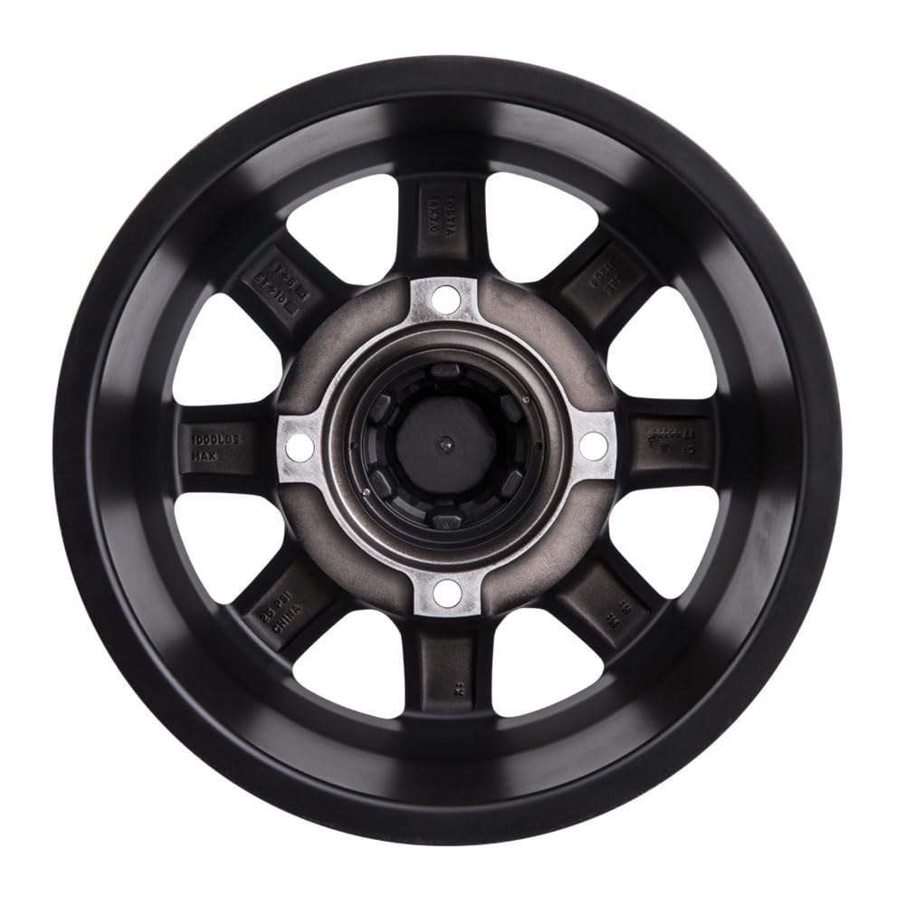 TUSK 4/137 Cascade Wheel 14x7 5.0 + 2.0 Matte Black for Can-Am Outlander Max 850 XT (2016-2025) - Durable ATV Wheels for Off-Roading, Mudding & Trail Riding