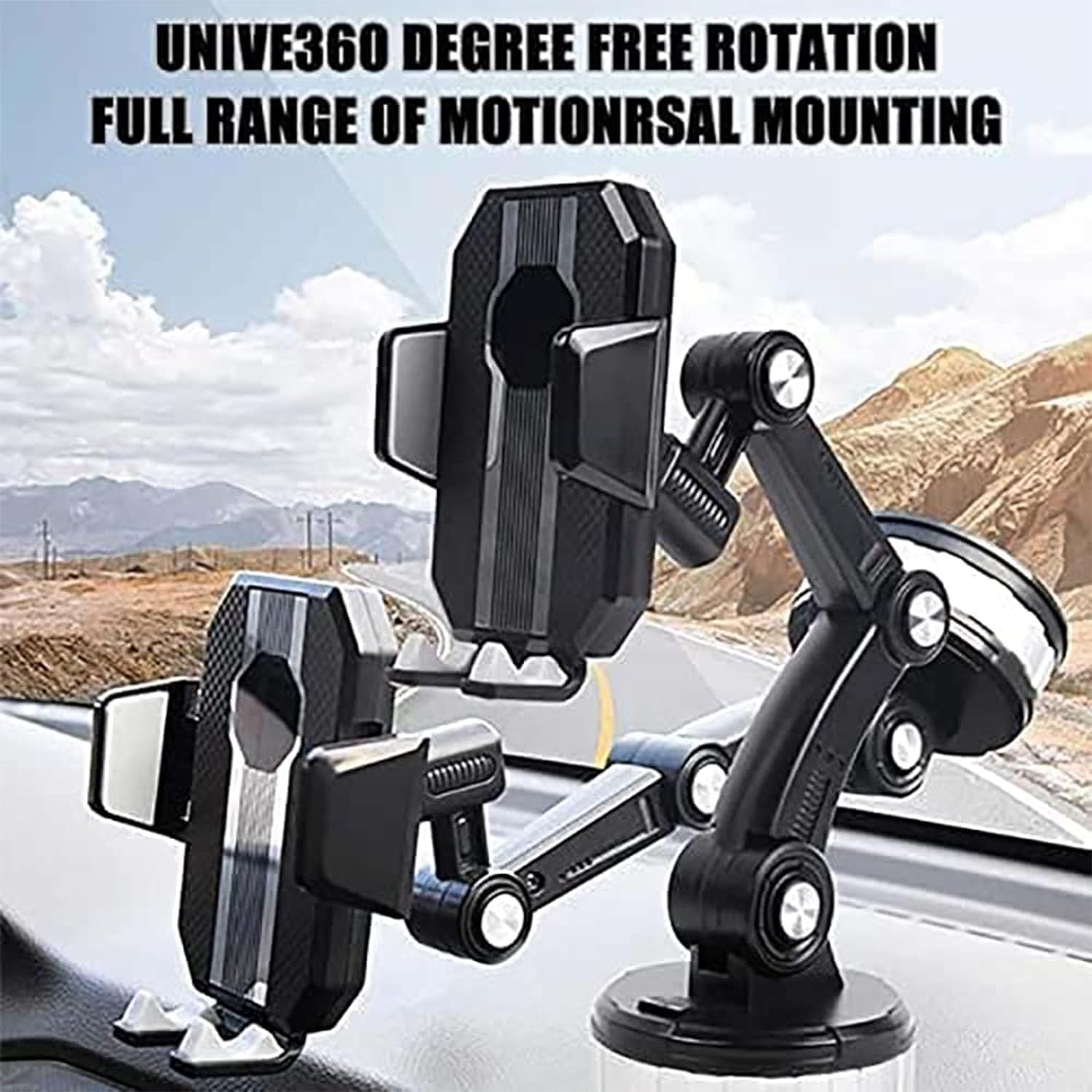 Acssart Super Adsorption Car Phone Holder - Awishday & Lonfor Tech Compatible Center Console Mount for Secure Driving Navigation