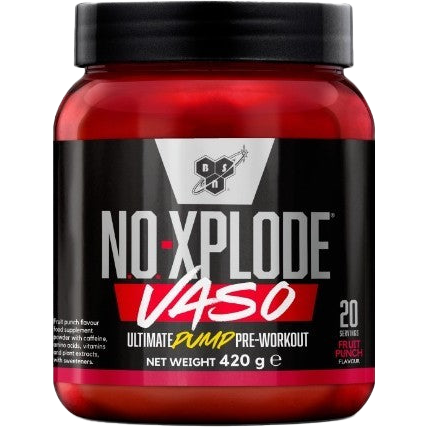 BSN N.O Xplode VASO Pre-Workout Powder 420g - Nitric Oxide Booster for Muscle Pump, Energy & Focus - Best for Gym, Bodybuilding & Athletic Performance