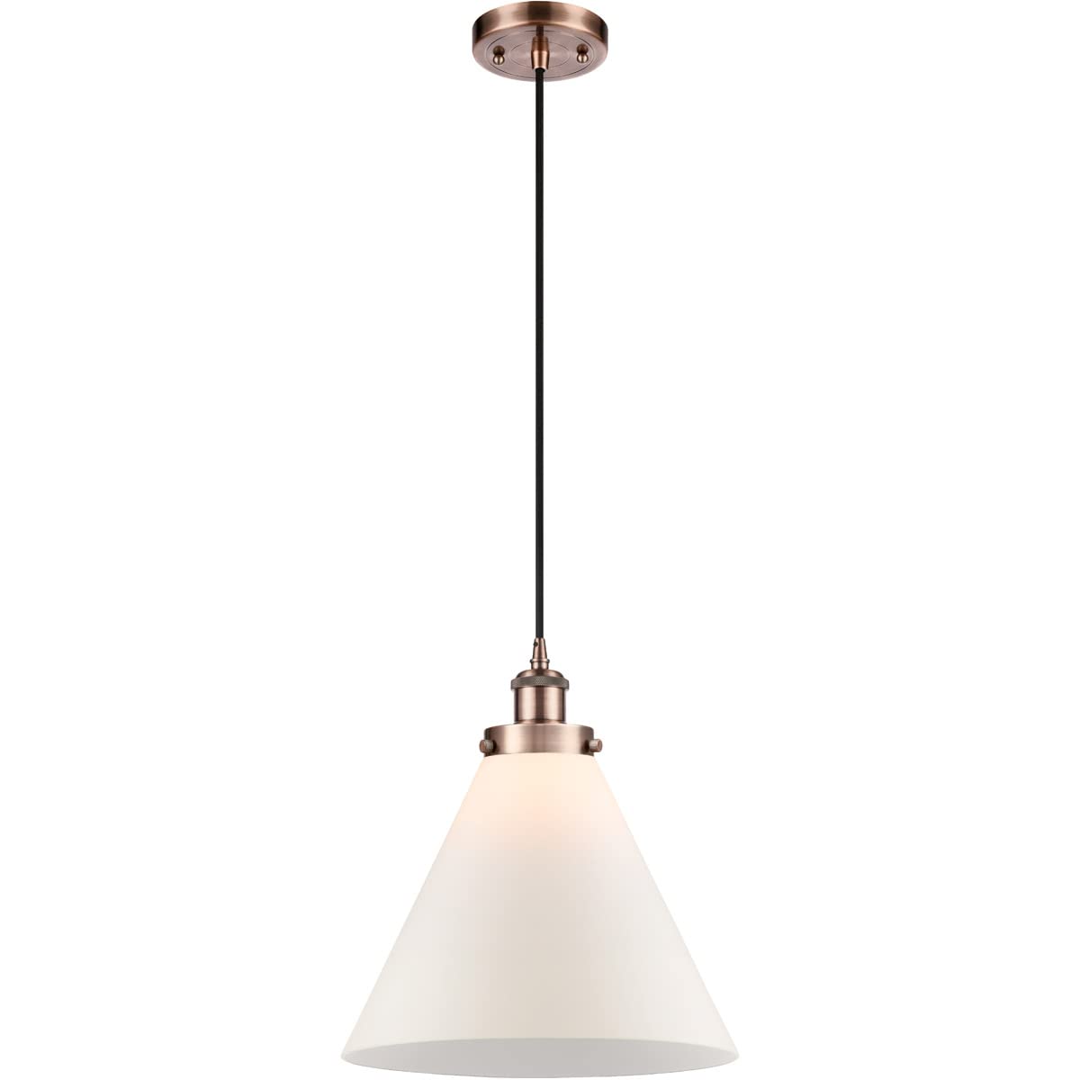 Ballston Collection Copper Finish Transitional LED Mini Pendant Light 916-1P-AC-G41-L-LED - Perfect for Kitchen Islands, Dining Rooms & Entryway Lighting