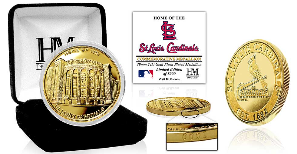 St. Louis Cardinals Stadium Gold Mint Coin - Limited Edition Collectible for Baseball Fans - Perfect for Memorabilia Displays, Gifts, and Sports Collections