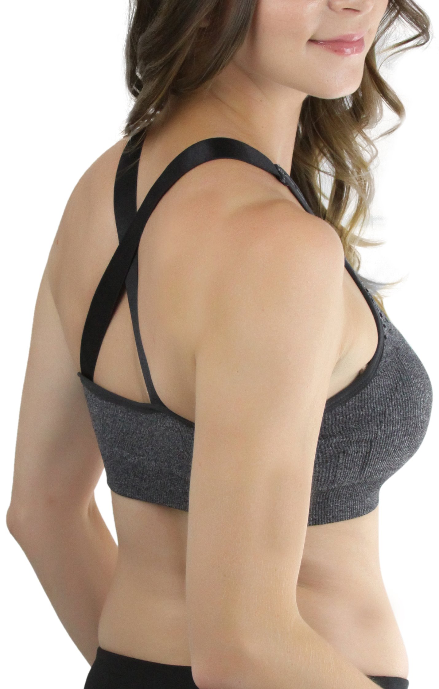 ToBeInStyle Women's Seamless Wire-Free Sports Bras & Bralettes - Supportive Comfort for Yoga, Gym & Everyday Wear
