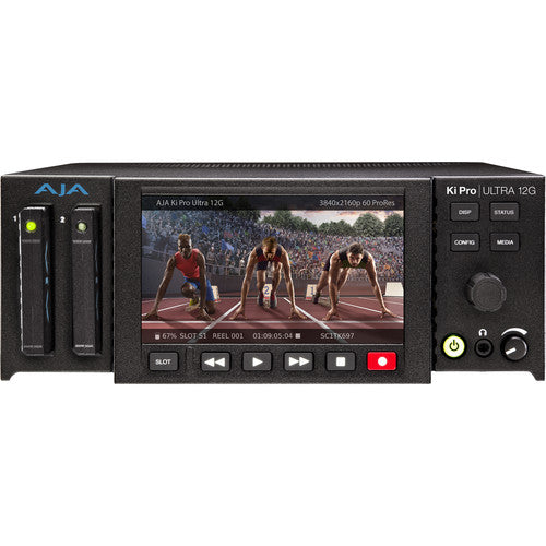 AJA Ki Pro Ultra 12G DCI/UHD/HD Recorder & Player with SDI & HDMI - Professional 4K Video Recording for Film Production & Live Streaming