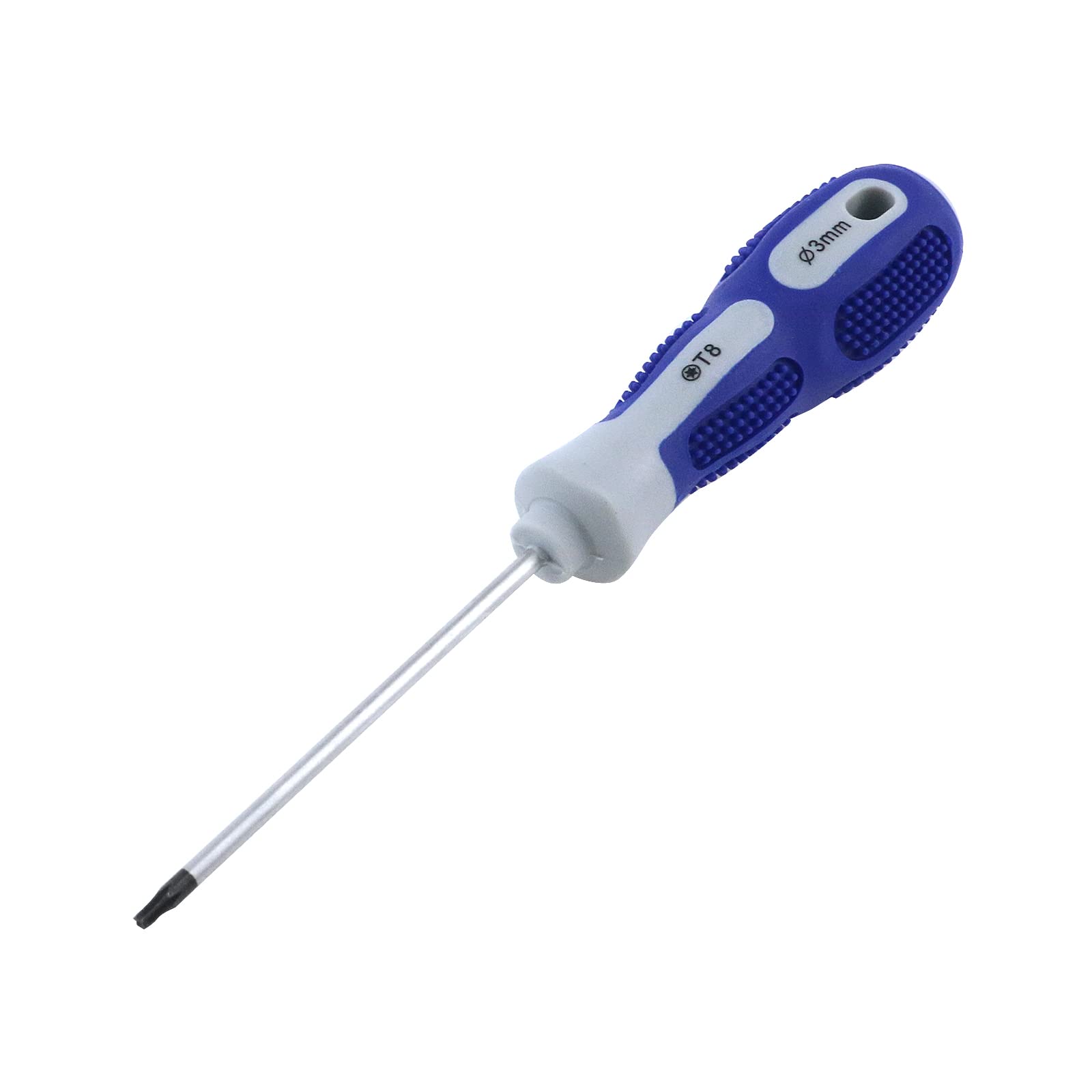 Antrader T8x 3-Inch Professional Torx Screwdriver with Magnetic Tip - 16cm Overall Length (1 Piece, Blue) - Perfect for Electronics Repair, DIY Projects & Precision Screwdriving