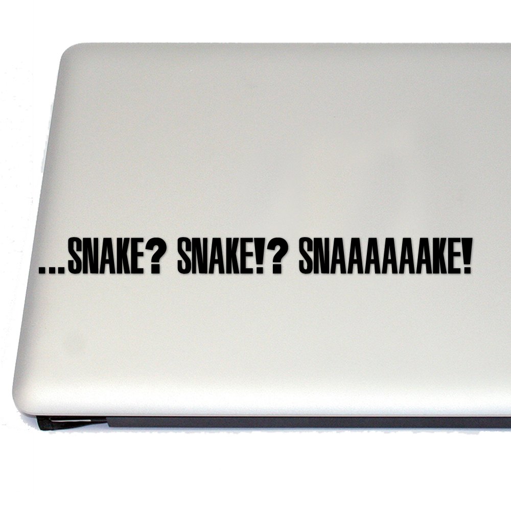 Metal Gear Solid Snake Cosplay Vinyl Decal Sticker - Black Video Game Fan Art for Laptops, Cars & Gaming Setups
