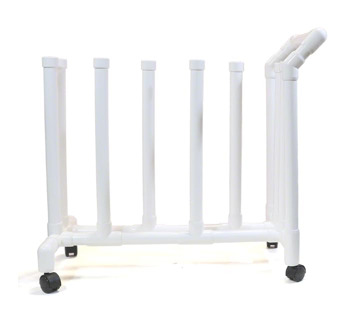 Portable Pool Buoy Rack with Wheels - Heavy Duty Swimming Pool Equipment for Easy Storage & Transport - Perfect for Backyard Pools, Swim Training & Water Aerobics