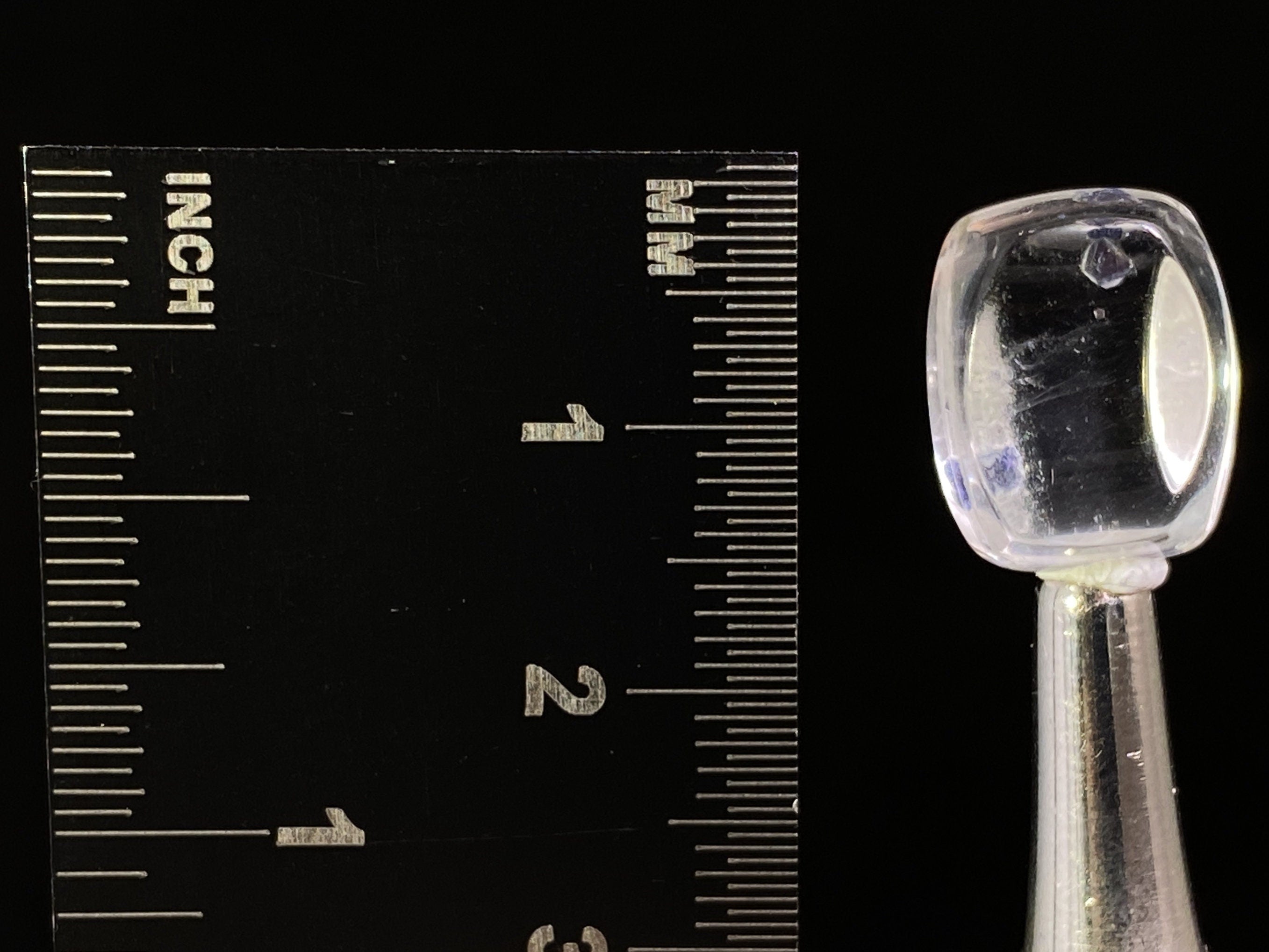 FLUORITE in Clear QUARTZ Crystal Cabochon - Rare Gemstone for Jewelry Making, Healing Crystals & DIY Crafts (47491) | Perfect for Pendants, Rings & Spiritual Healing