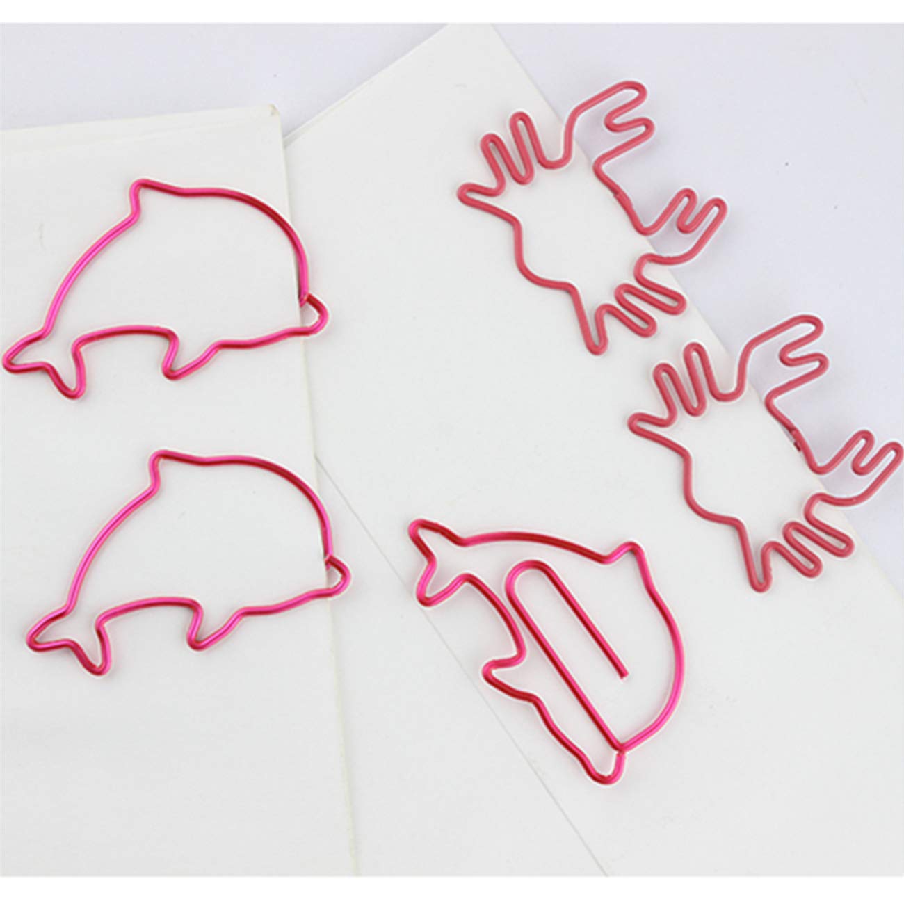 Cute Animal Shaped Paper Clips - Crab Design Office Supplies, Colorful Bookmark for School & Office Use, Fun Stationery Accessories for Organizing Documents & Marking Pages