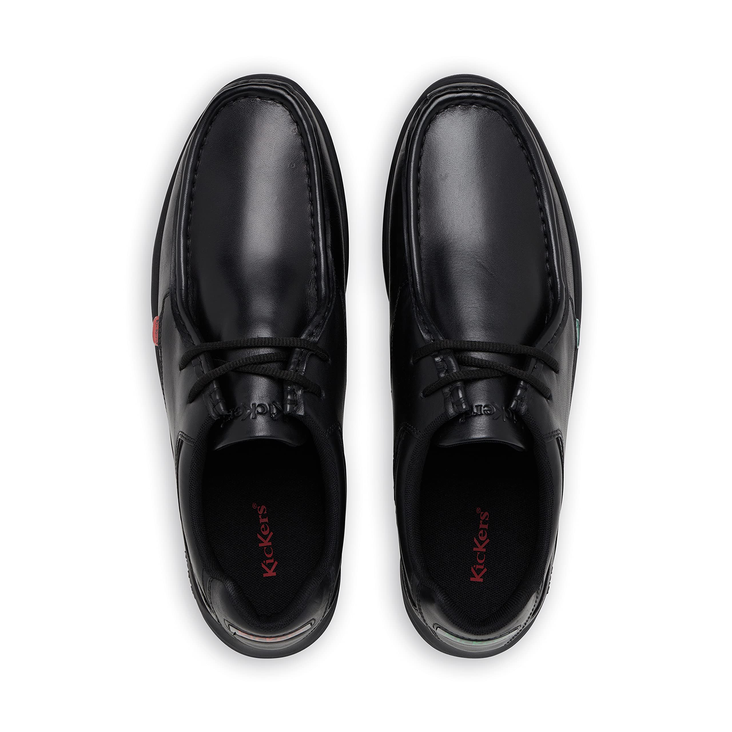Kickers Men's Derby Leather School Shoes - Classic Formal & Casual Footwear for Work, Office & Everyday Wear