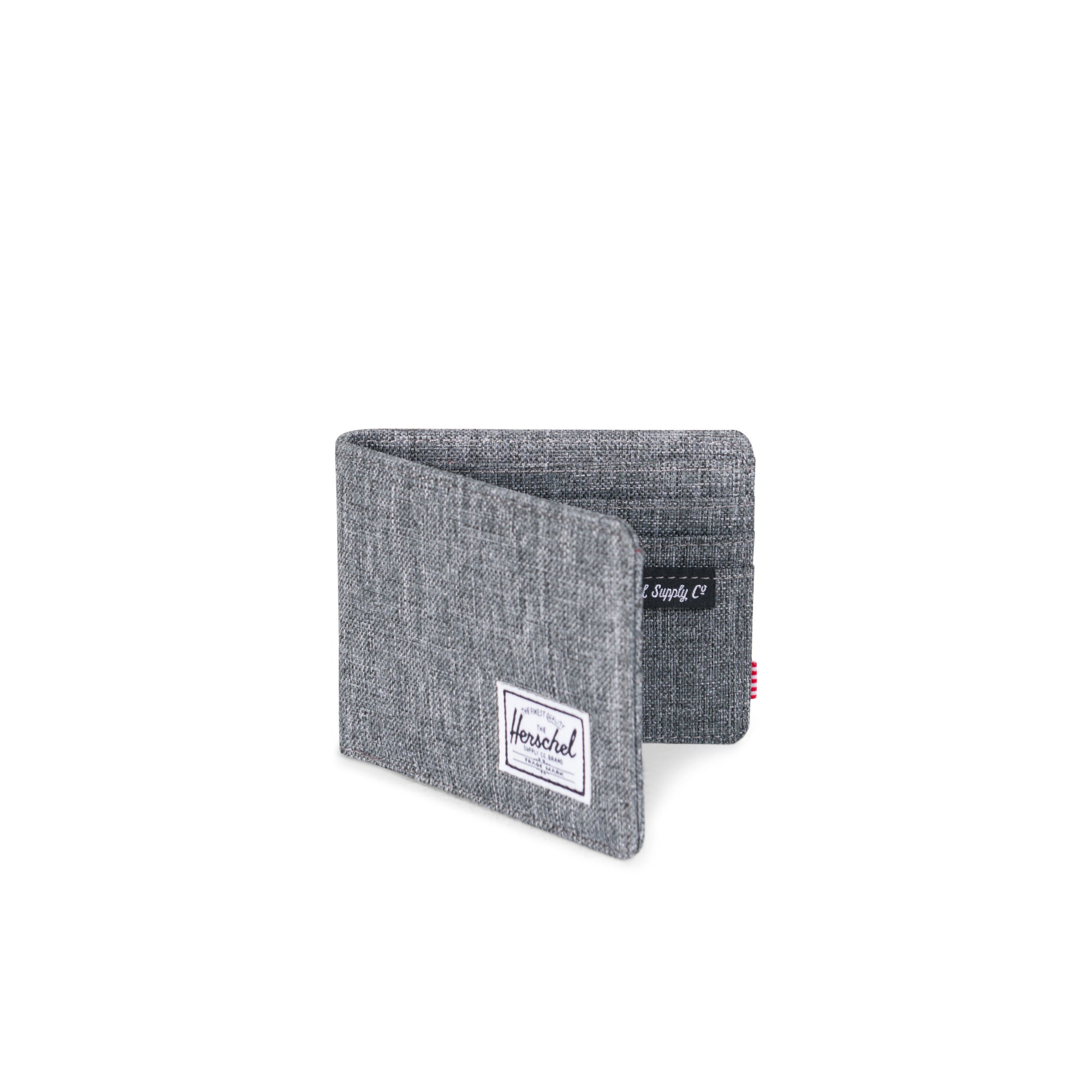 Herschel Roy Wallet for Men - Slim RFID Blocking Leather Bifold Wallet in Raven X - Perfect for Everyday Use, Travel & Business