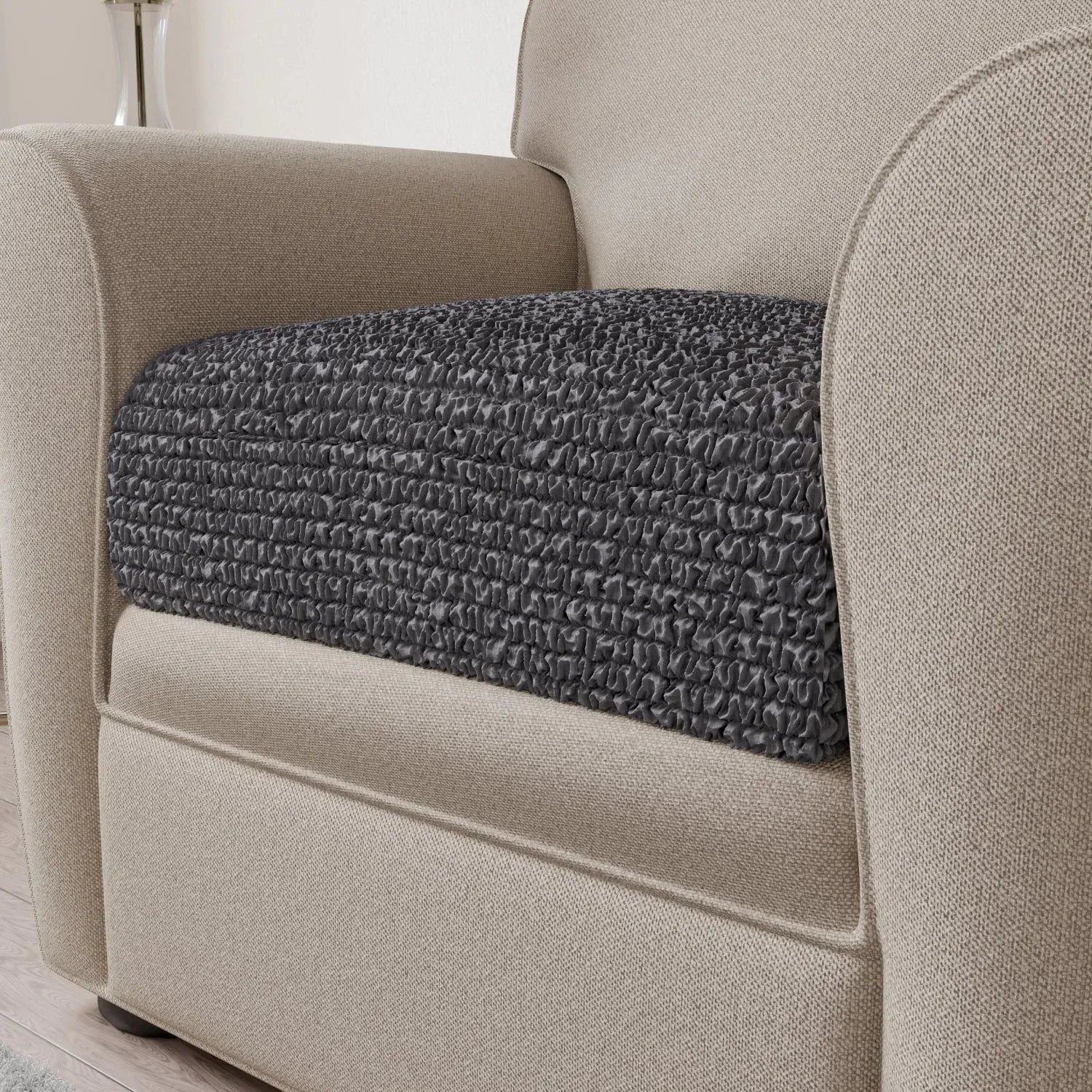 Premium Microfiber Seat Cushion Cover - Soft & Durable Sofa Chair Protector - Perfect for Living Room, Office, or Car Use