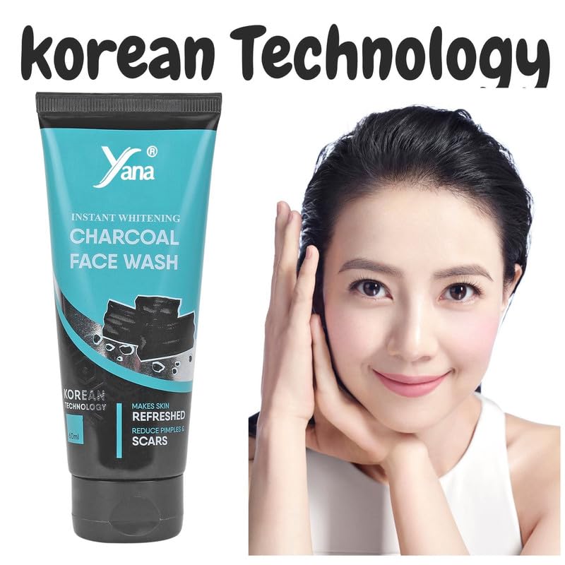Best Acne-Fighting Charcoal Face Wash for Men - Deep Cleansing & Oil Control for Clear Skin | Perfect for Daily Skincare & Post-Workout Use