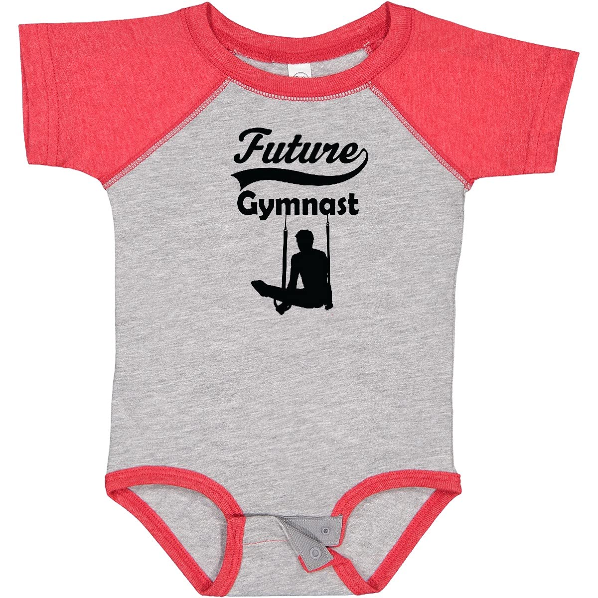 Inktastic Future Gymnast Baby Boy Bodysuit - Soft Cotton Onesie for Infant Athletes - Perfect for Gymnastics Practice, Playtime & Photo Shoots