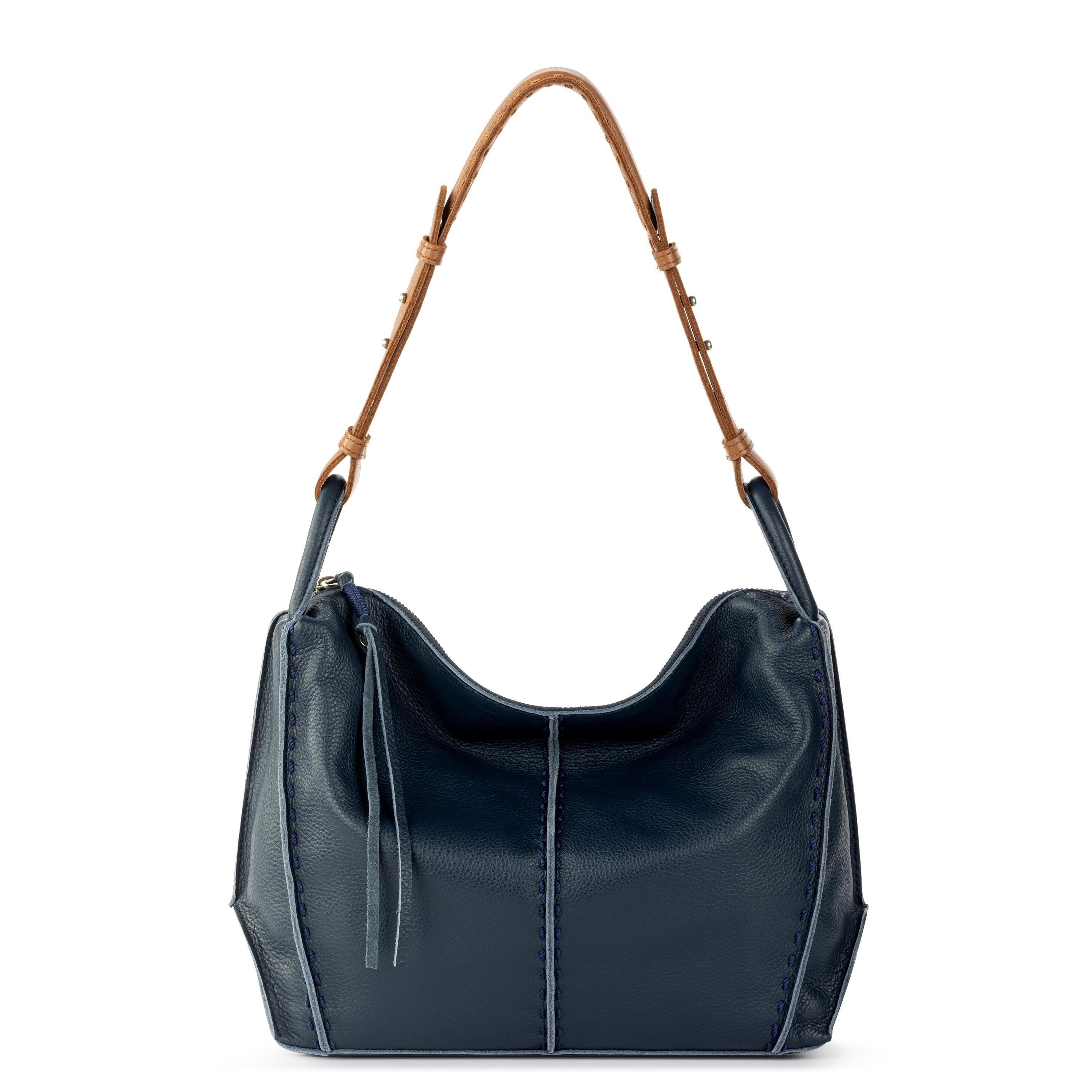 Los Feliz Hobo Leather Handbag - Premium Genuine Leather Indigo Blue Crossbody Bag for Women | Perfect for Work, Travel & Everyday Use