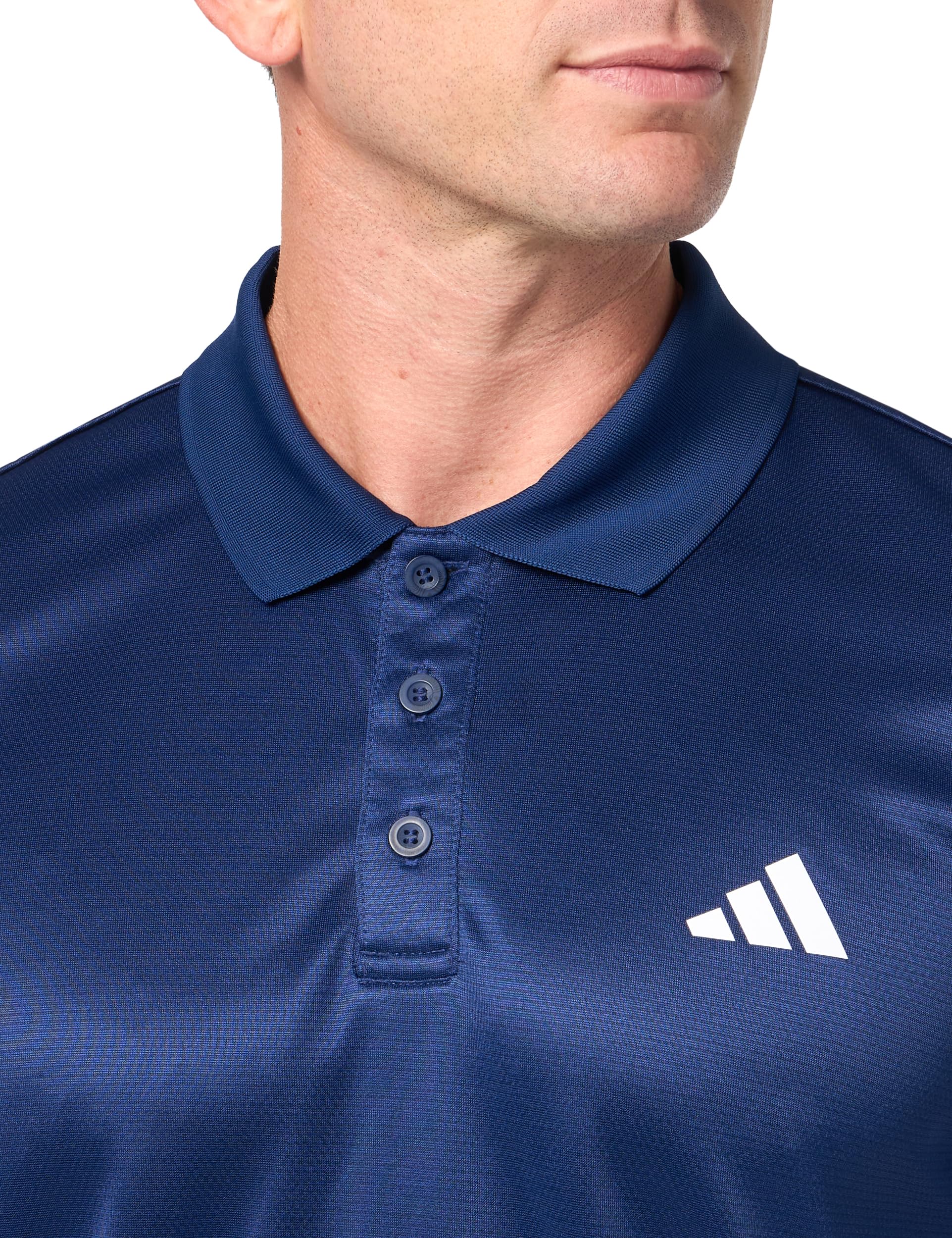 adidas Men's Train Essentials Polo Shirt - Moisture Wicking Athletic Top for Gym, Running & Casual Wear | Breathable Performance Shirt for Workouts & Everyday Style