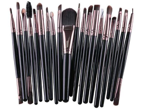 20-Piece Professional Makeup Brush Set for Eyeshadow, Foundation, Blending - Perfect for Makeup Artists & Beginners | Cruelty-Free & Vegan Beauty Tools