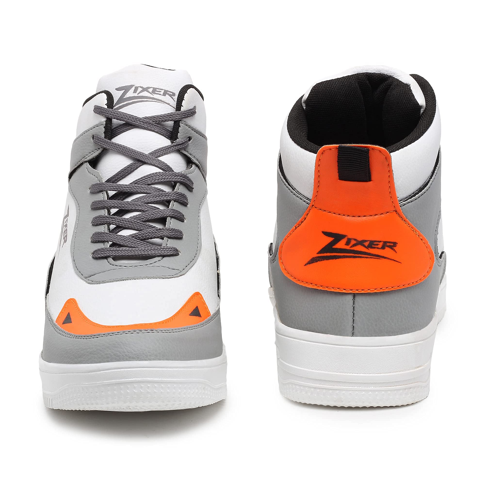 Zixer Men's Korean Style High Top Platform Sneakers - Fashionable & Comfortable Casual Shoes for Walking, Running & Streetwear Outfits