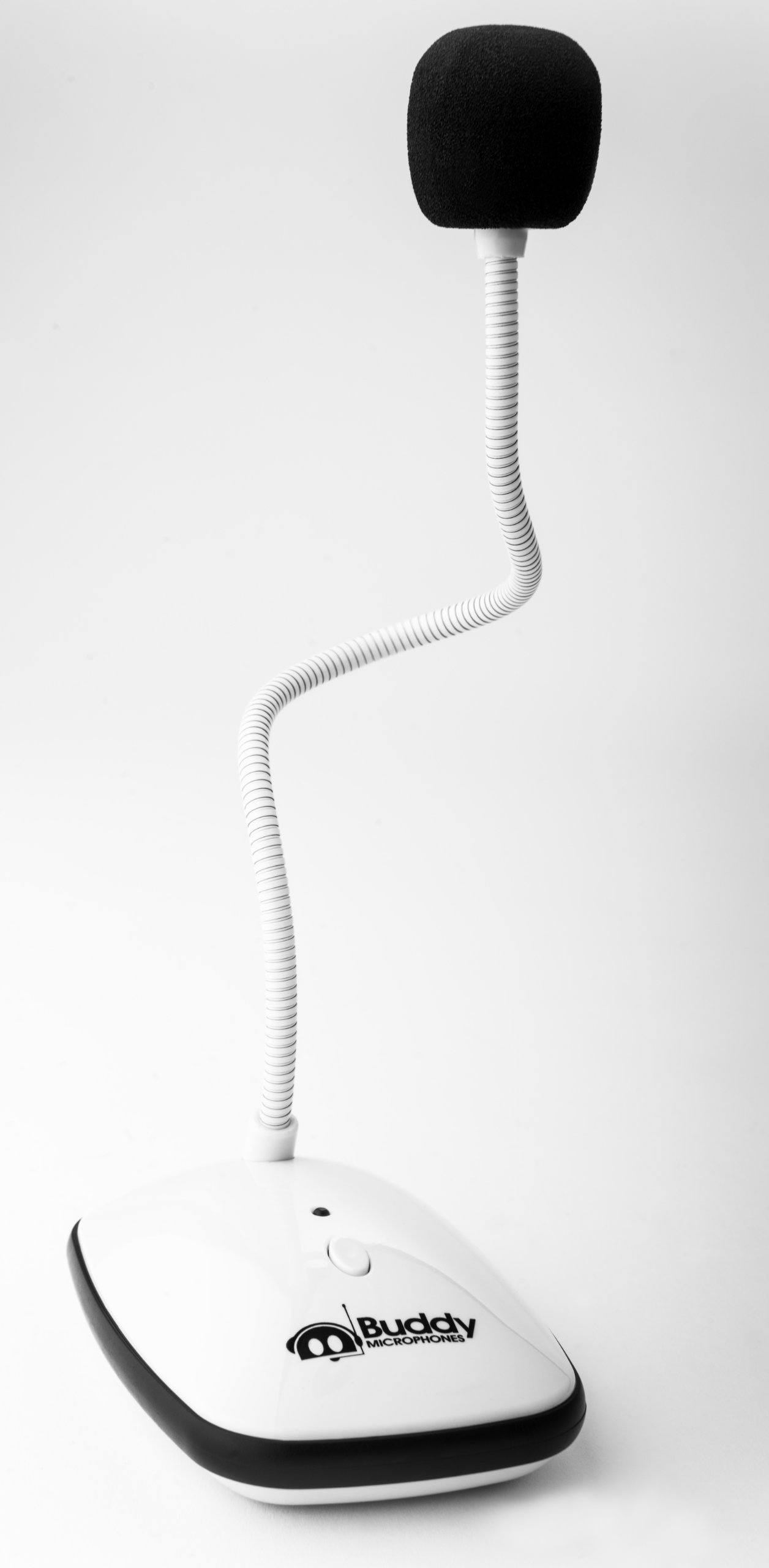 InfoSync Buddy Desktop Mini - WHITE 7G USB Plug & Play Unidirectional Microphone for PC, Laptop, Gaming, Streaming & Podcasting