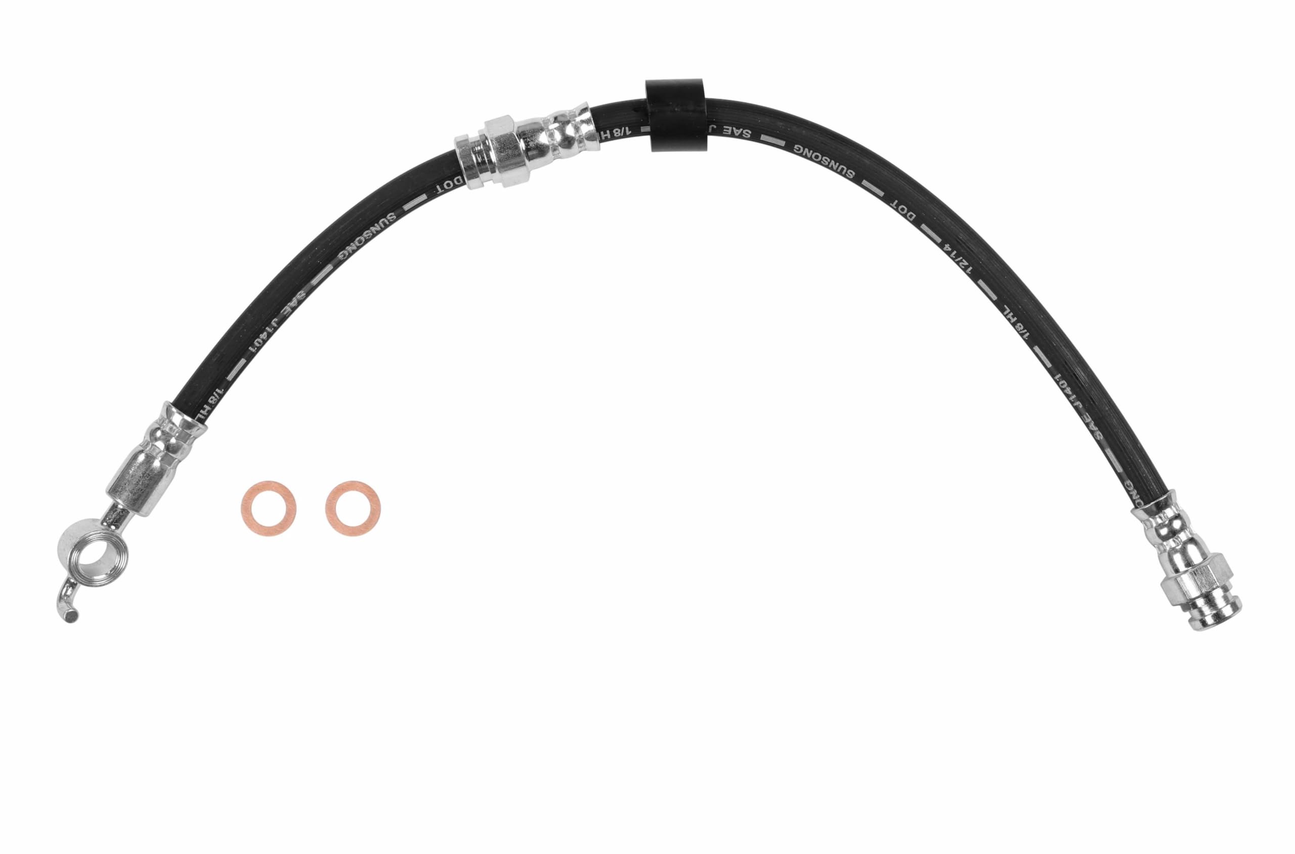 Sunsong 2201130 Brake Hydraulic Hose - High Performance Replacement for Smooth Braking | Perfect for Trucks, SUVs & Off-Road Vehicles