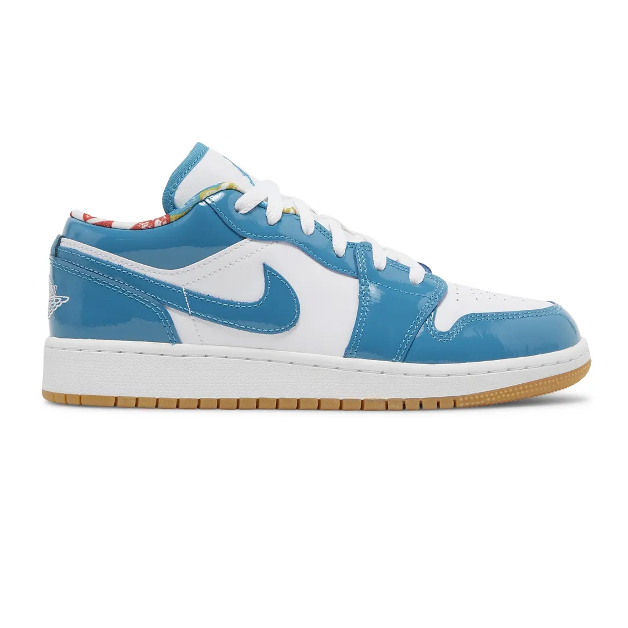 Air Jordan 1 Low 'Barcelona' GS Sneakers - Women's Basketball Shoes for Casual Wear & Street Style Fashion - Perfect for School, Gym, and Everyday Outfits